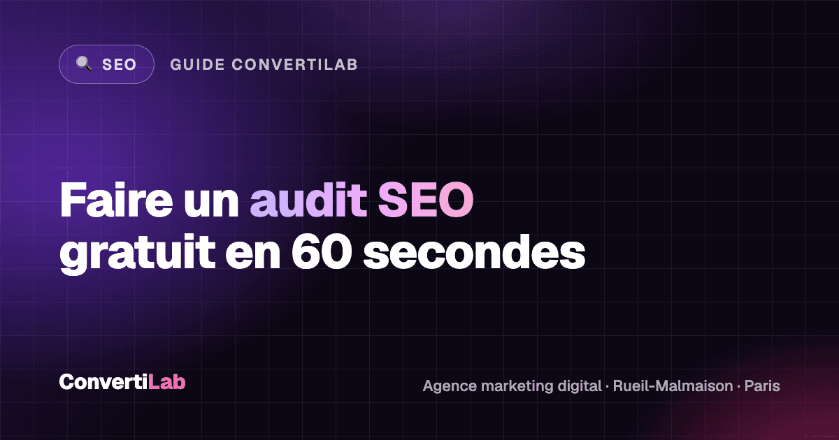 How do you run a free SEO audit of your website in 60 seconds? - SEO