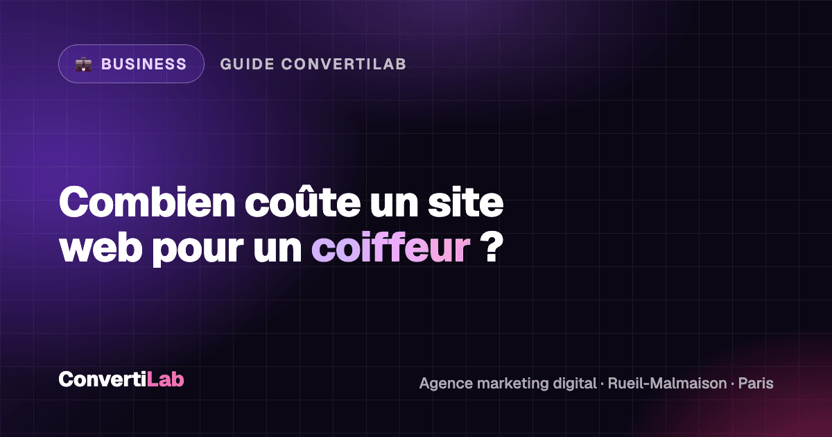Combien coûte un site web pour un coiffeur ?