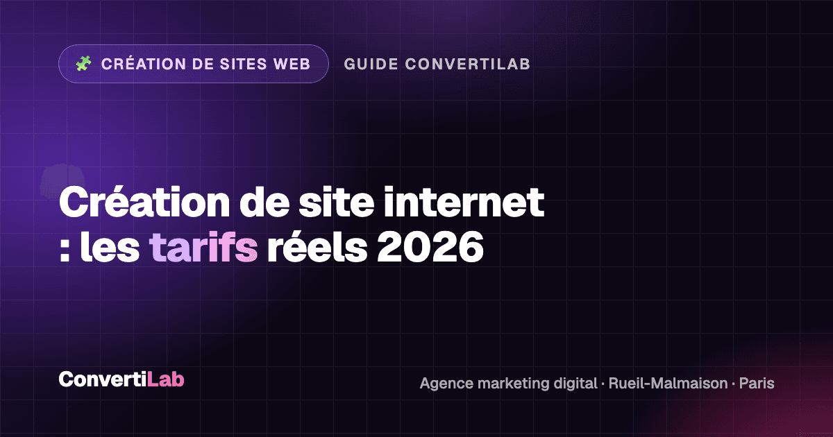 Combien coûte la création d'un site internet en 2026 : tarifs réels par type de site ?