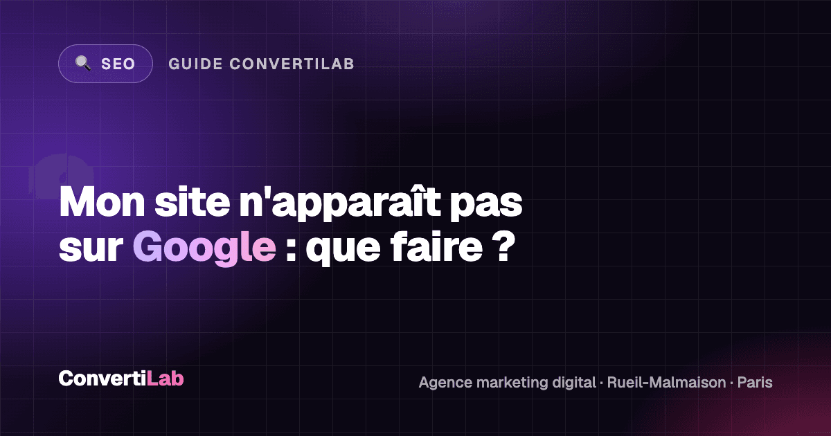 My website does not show up on Google: what should I do?