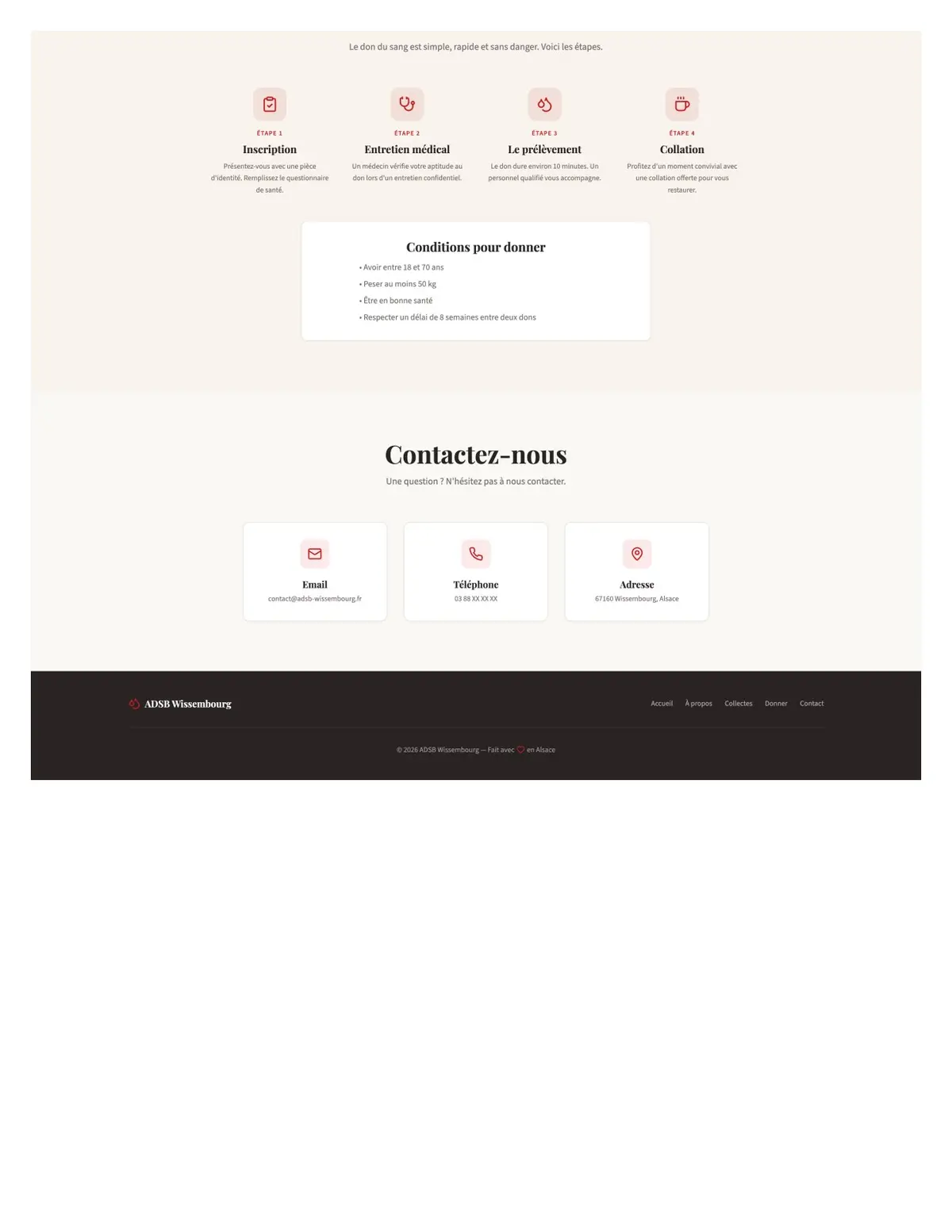 Don de sang bénévole – étapes, conditions et inscription en ligne