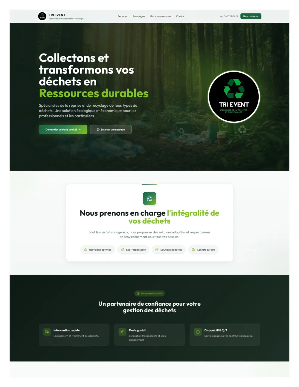 Site éco-responsable recyclage événementiel Tri Event – collecte et tri